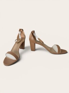 Dream Pairs Nude Tan Block Heel Ankle Strap Sandals Size 12 Low Chunk⁠
